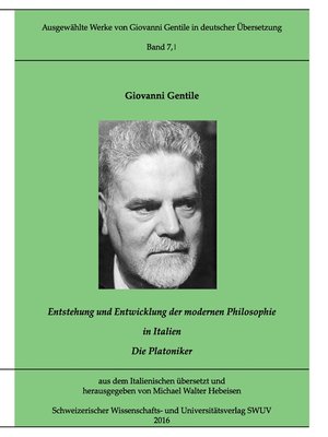 cover image of Entstehung und Entwicklung der modernen Philosophie in Italien